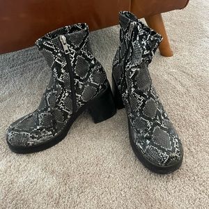 Steve Madden snakeskin boots